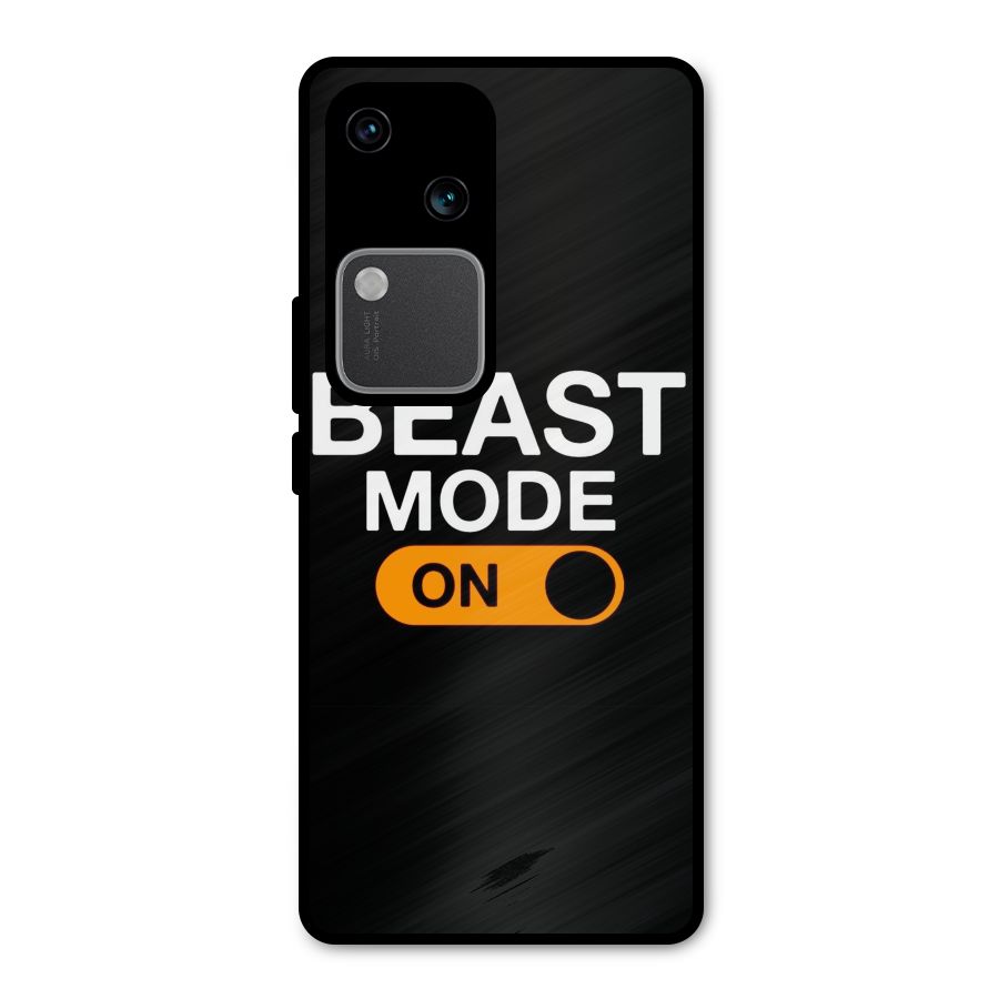 Beast Mode Switched On Metal Back Case for Vivo V30 Pro