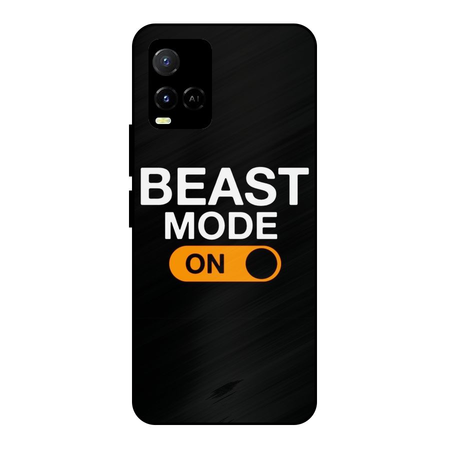 Beast Mode Switched On Metal Back Case for Vivo Y21T