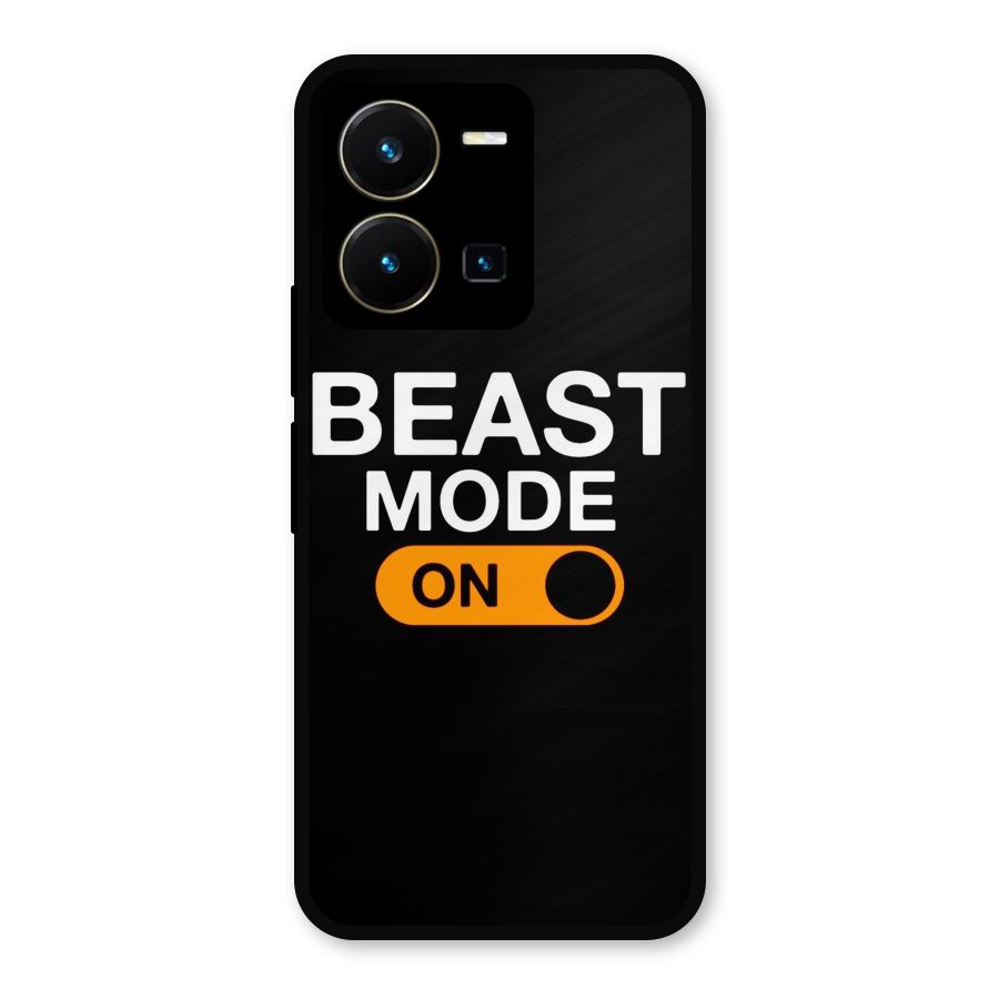 Beast Mode Switched On Metal Back Case for Vivo Y35