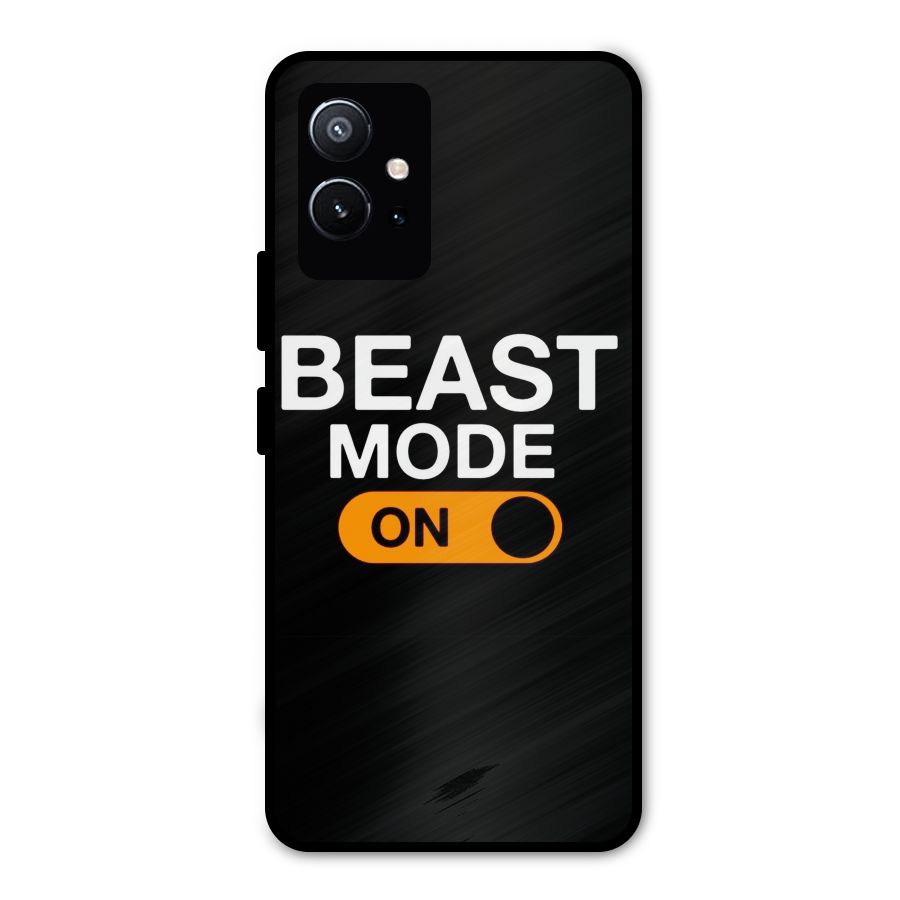 Beast Mode Switched On Metal Back Case for Vivo Y75 5G