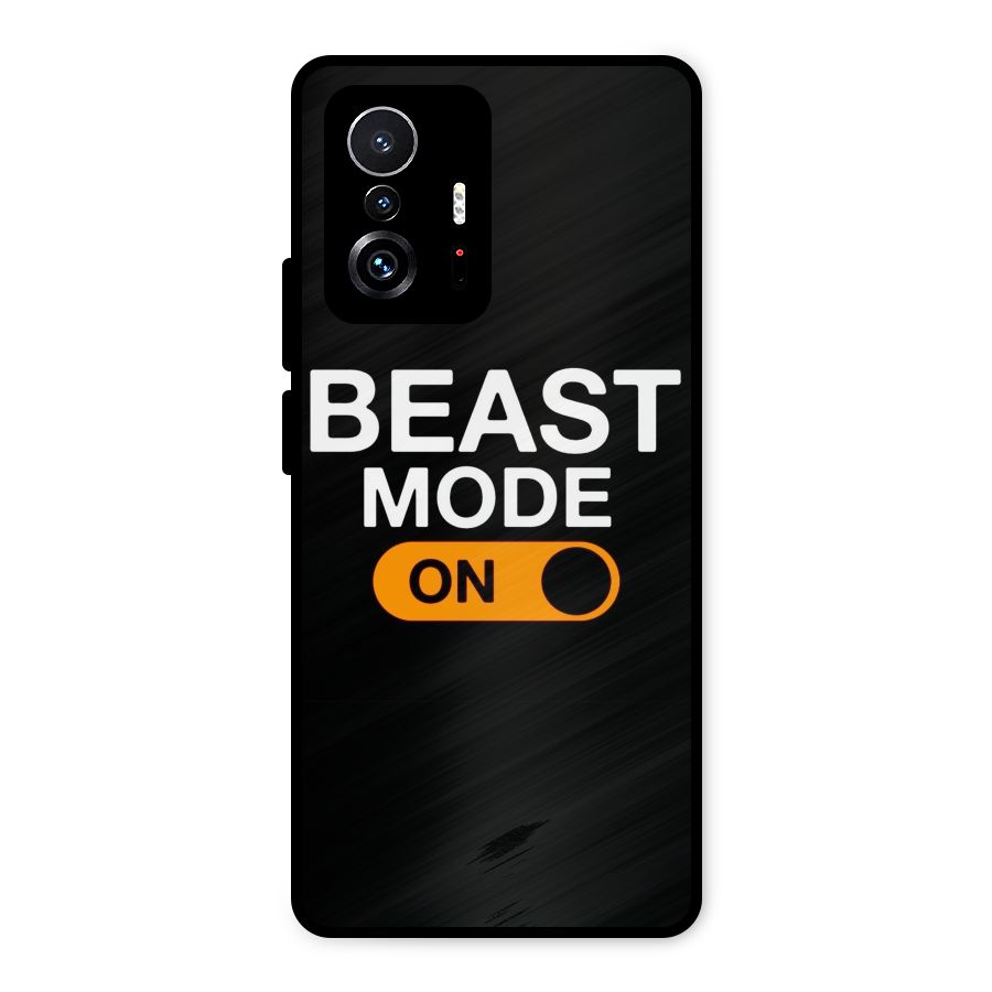 Beast Mode Switched On Metal Back Case for Xiaomi 11T Pro