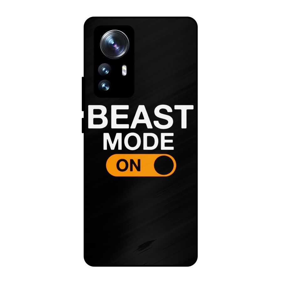 Beast Mode Switched On Metal Back Case for Xiaomi 12 Pro