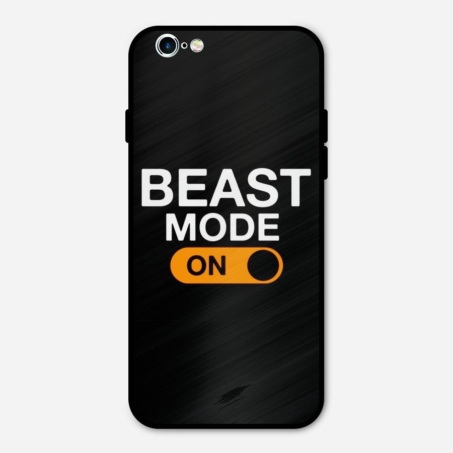 Beast Mode Switched On Metal Back Case for iPhone 6 6s
