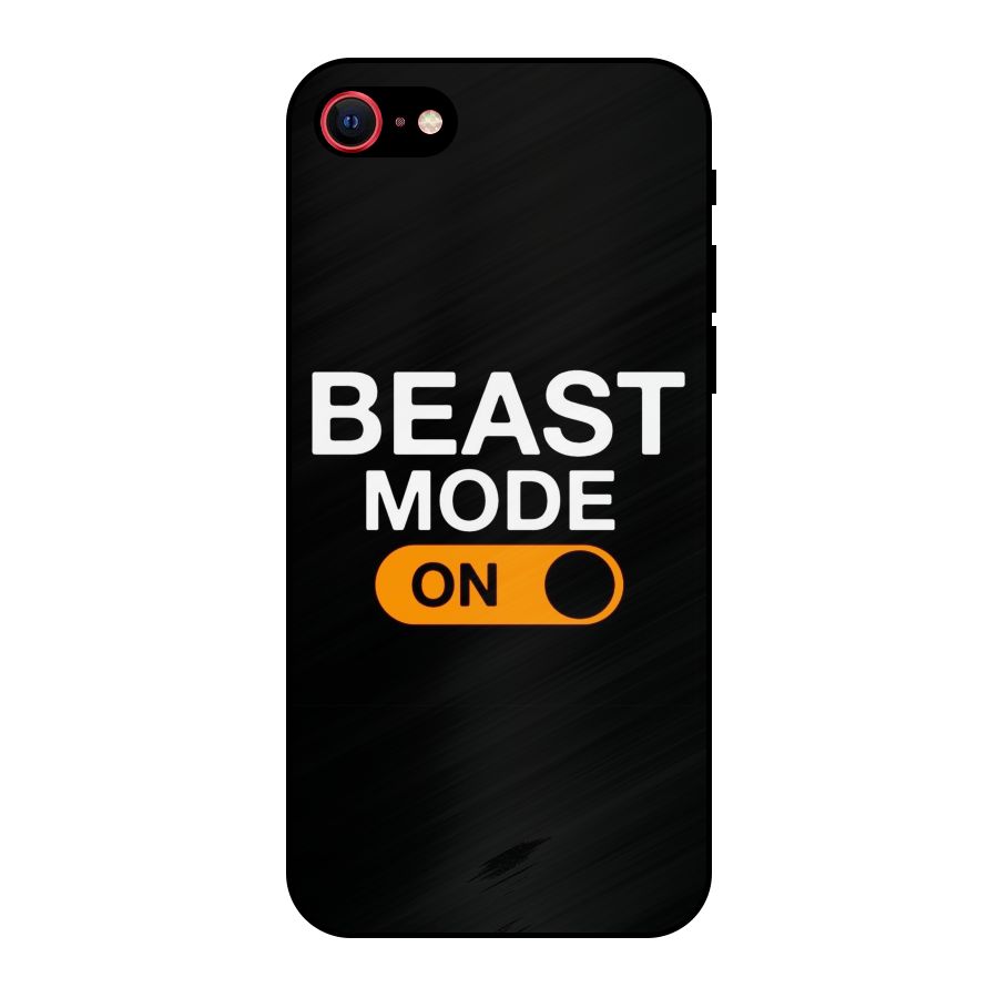 Beast Mode Switched On Metal Back Case for iPhone 7