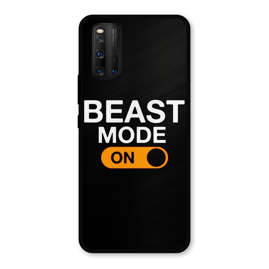 Beast Mode Switched On Metal Back Case for iQOO 3