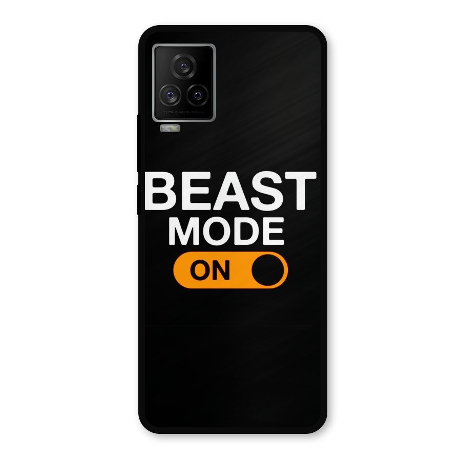 Beast Mode Switched On Metal Back Case for iQOO 7 Legend 5G