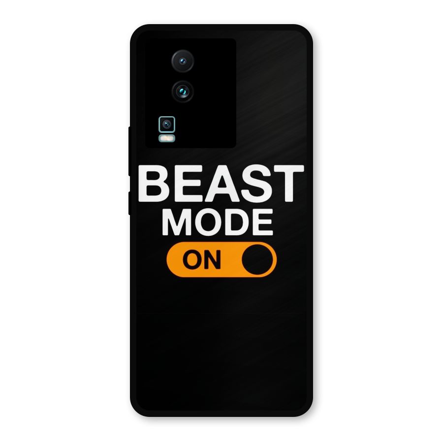 Beast Mode Switched On Metal Back Case for iQOO Neo 7 Pro
