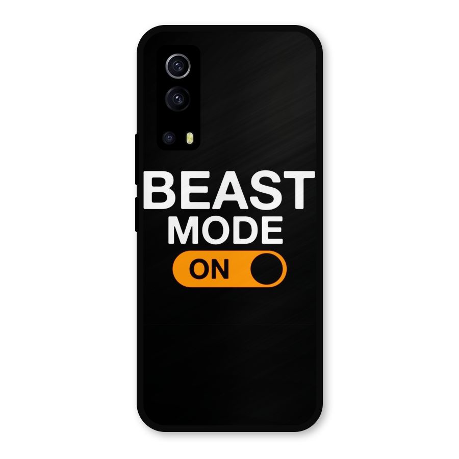 Beast Mode Switched On Metal Back Case for iQOO Z3