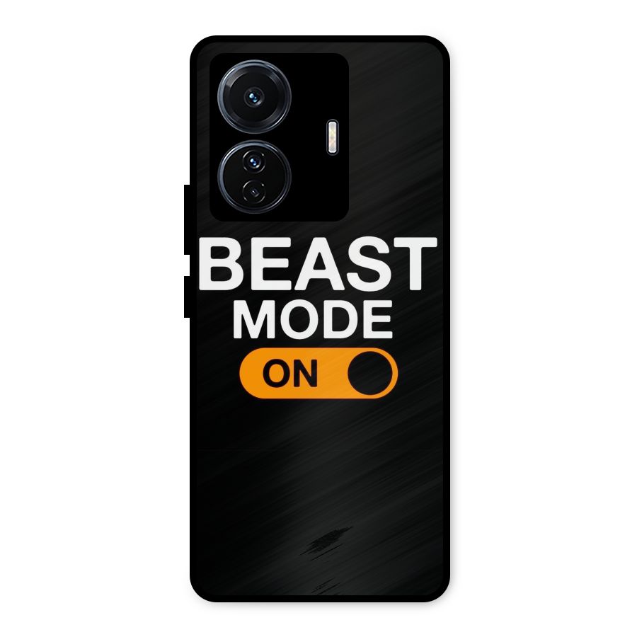 Beast Mode Switched On Metal Back Case for iQOO Z6