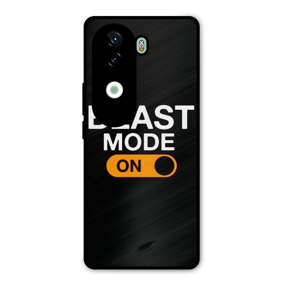 Beast Mode Switched On Metal Back Case for iQOO Z9s
