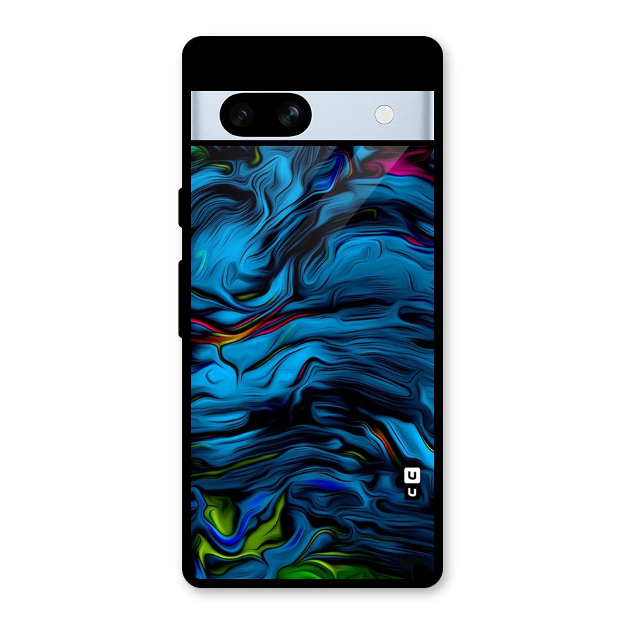 Beautiful Abstract Design Art Glass Back Case for Google Pixel 7a
