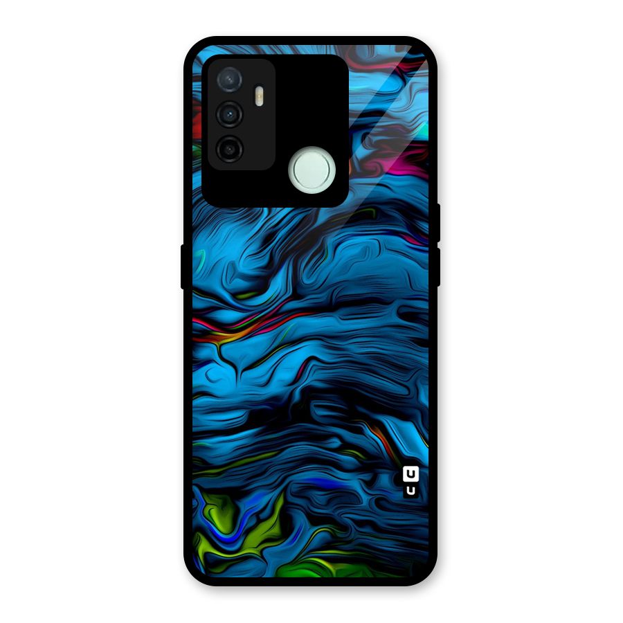 Beautiful Abstract Design Art Glass Back Case for Oppo A53