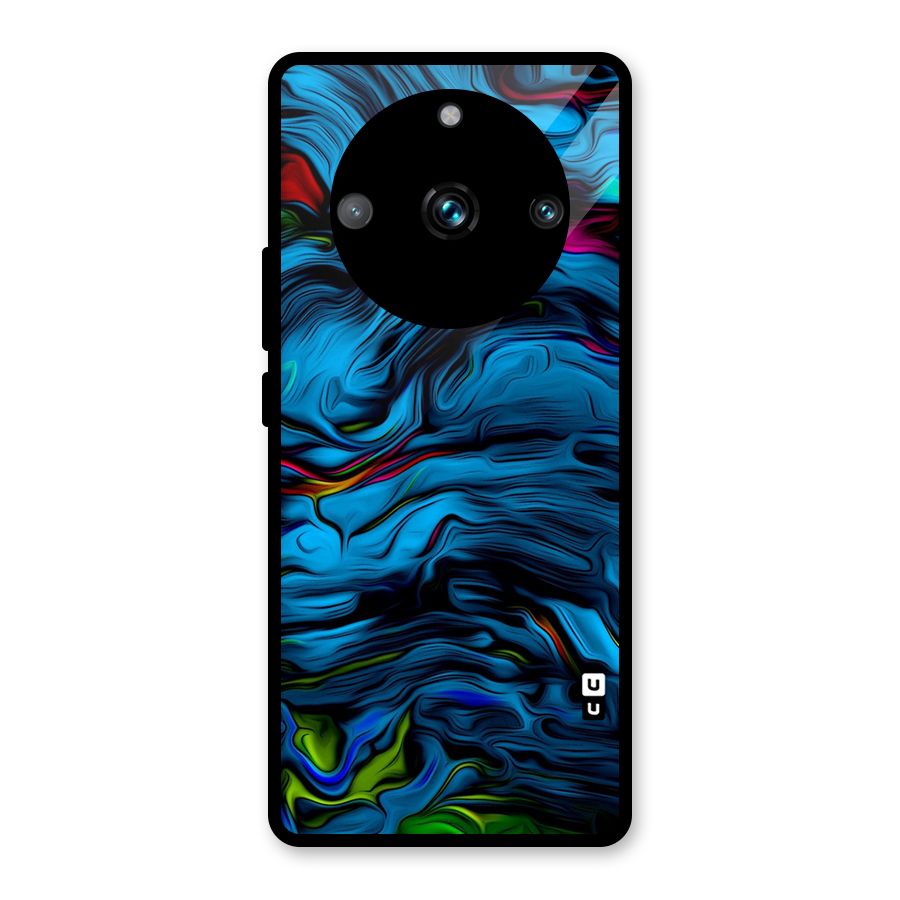 Beautiful Abstract Design Art Glass Back Case for Realme 11 Pro Plus