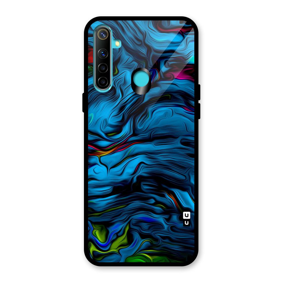 Beautiful Abstract Design Art Glass Back Case for Realme Narzo 10