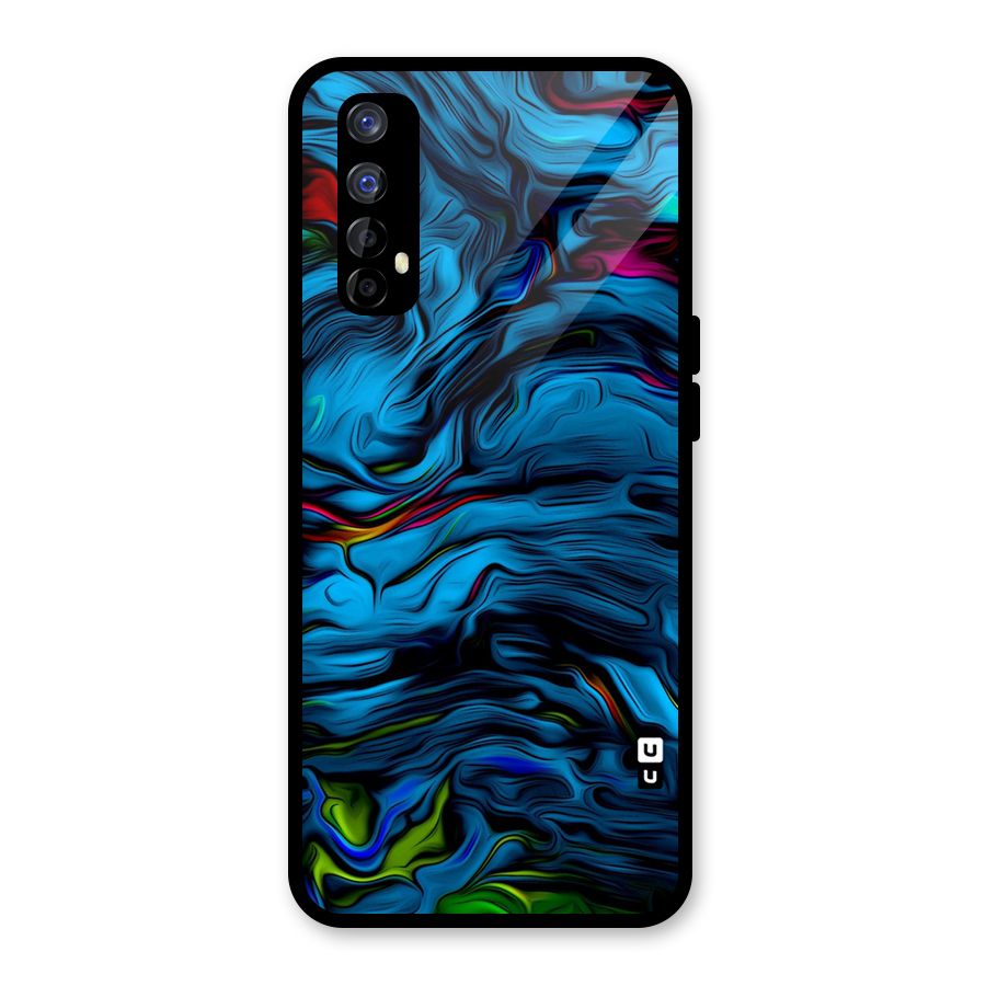 Beautiful Abstract Design Art Glass Back Case for Realme Narzo 20 Pro