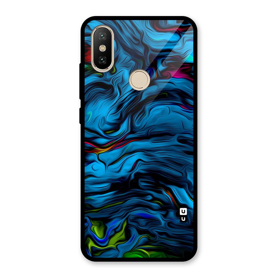 Beautiful Abstract Design Art Glass Back Case for Redmi A2