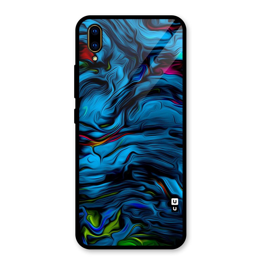Beautiful Abstract Design Art Glass Back Case for Vivo V11 Pro