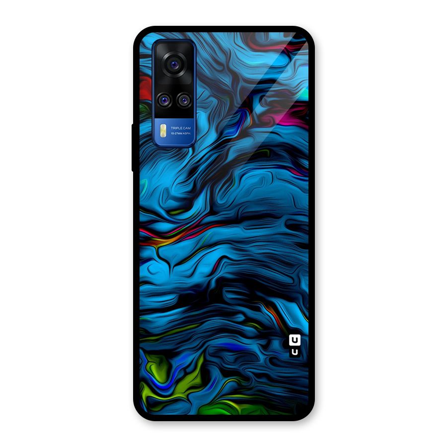 Beautiful Abstract Design Art Glass Back Case for Vivo Y31