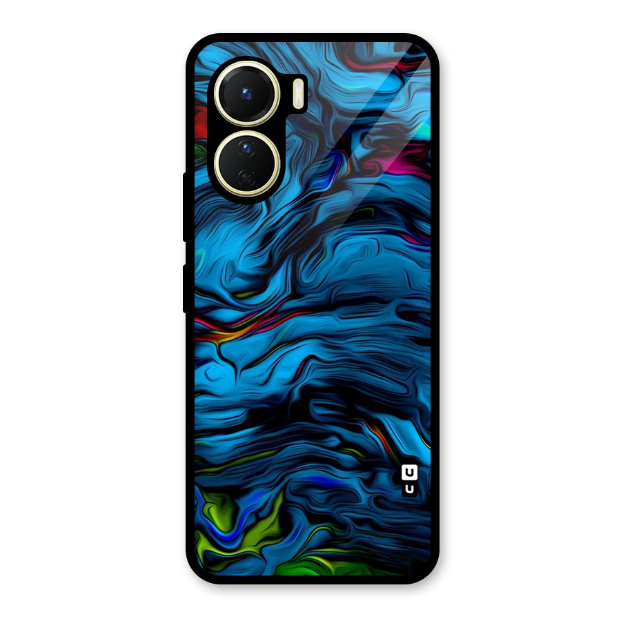 Beautiful Abstract Design Art Glass Back Case for Vivo Y56