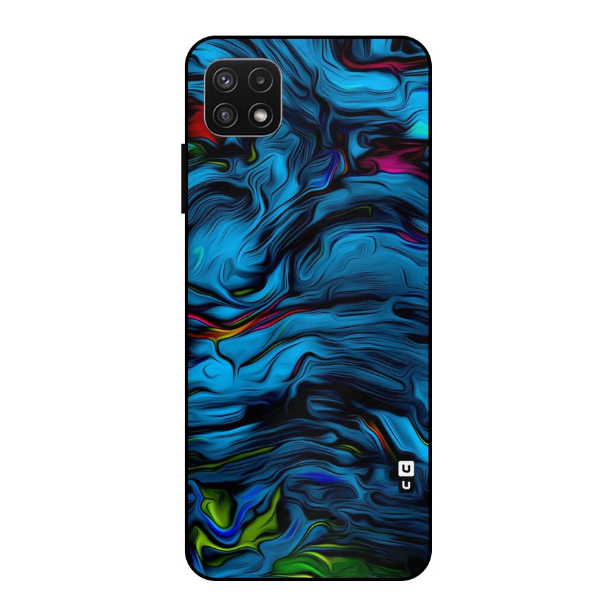 Beautiful Abstract Design Art Metal Back Case for Galaxy A22 5G
