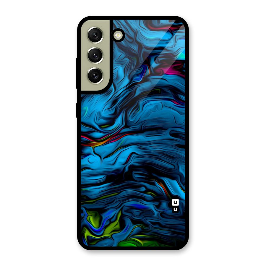 Beautiful Abstract Design Art Metal Back Case for Galaxy S21 FE 5G (2023)