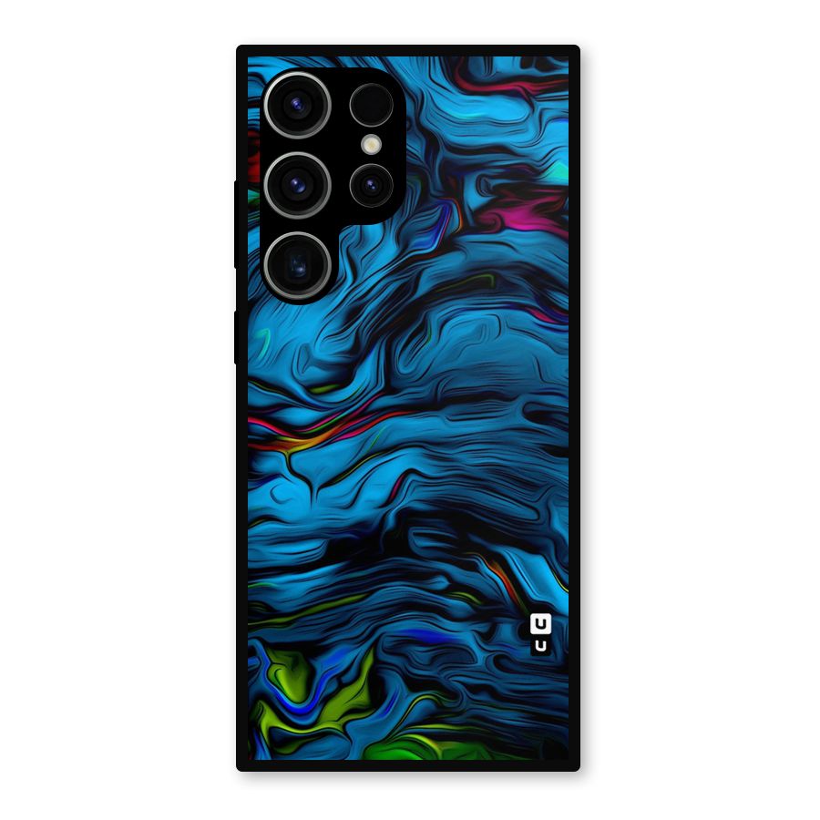 Beautiful Abstract Design Art Metal Back Case for Galaxy S23 Ultra