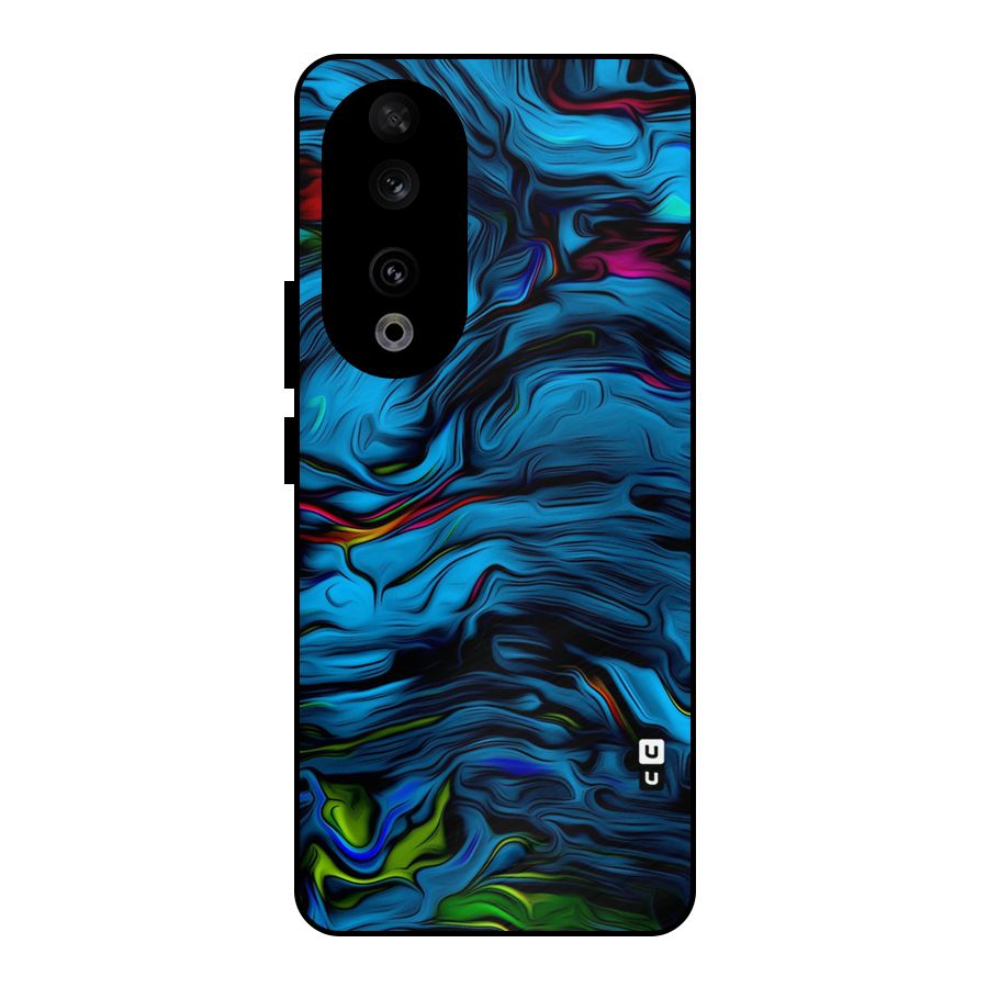 Beautiful Abstract Design Art Metal Back Case for Honor 90