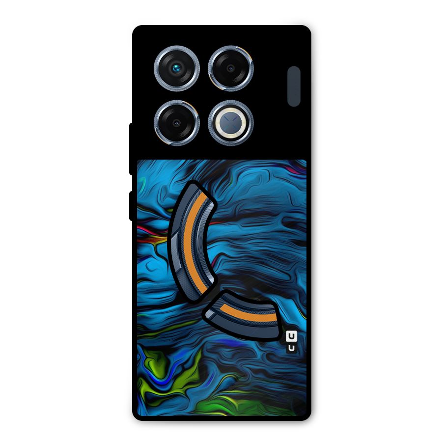 Beautiful Abstract Design Art Metal Back Case for Infinix GT 20 Pro