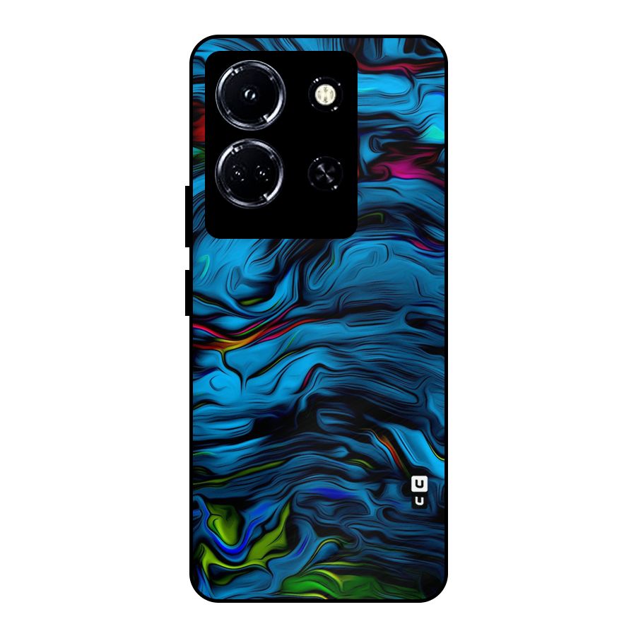Beautiful Abstract Design Art Metal Back Case for Infinix Note 30 5G