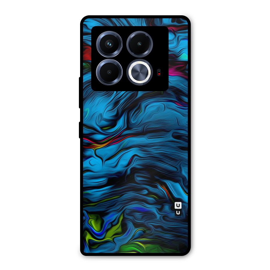 Beautiful Abstract Design Art Metal Back Case for Infinix Note 40 5G