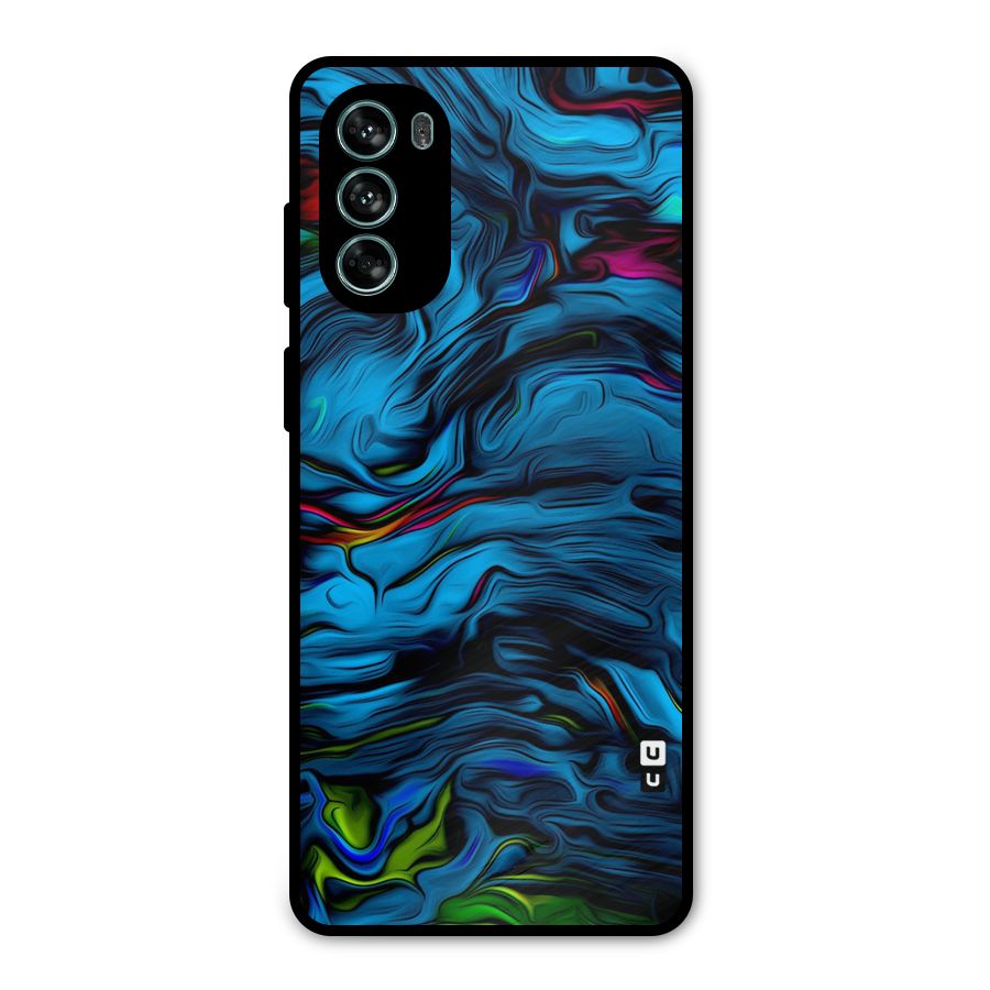 Beautiful Abstract Design Art Metal Back Case for Moto G62