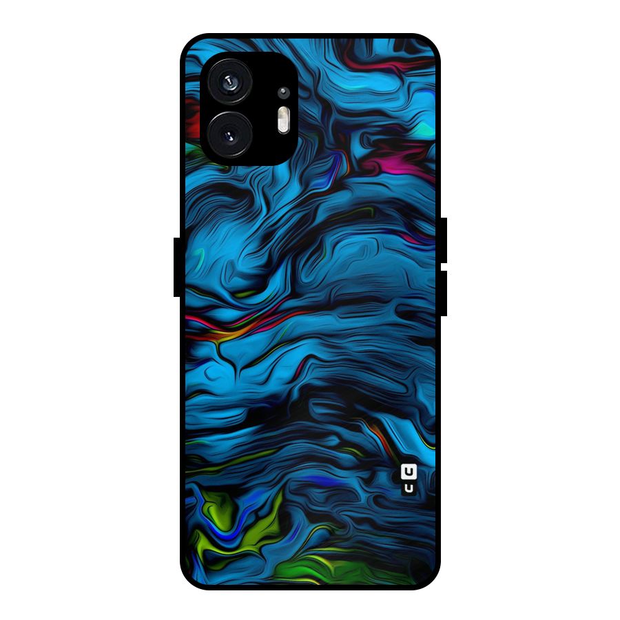 Beautiful Abstract Design Art Metal Back Case for Nothing Phone 2