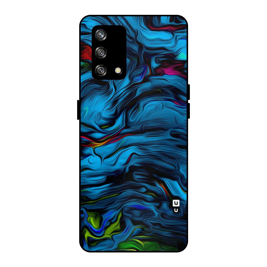 Beautiful Abstract Design Art Metal Back Case for Oppo F19