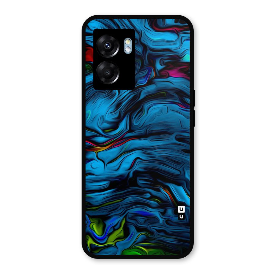 Beautiful Abstract Design Art Metal Back Case for Oppo K10 (5G)