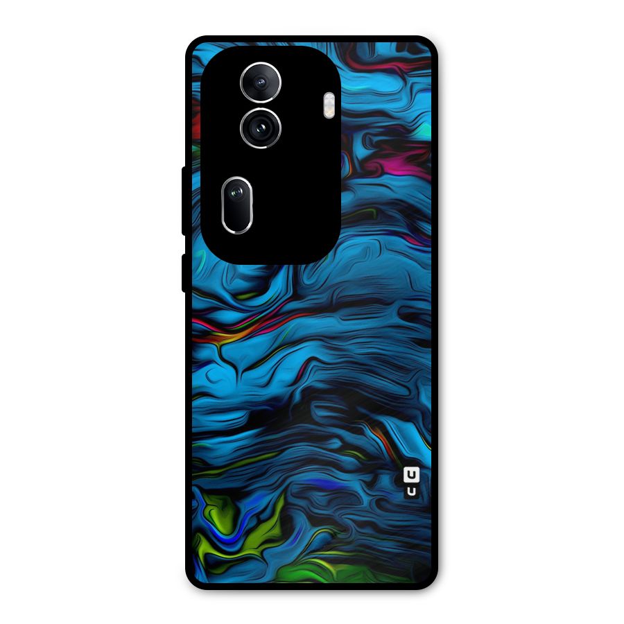 Beautiful Abstract Design Art Metal Back Case for Oppo Reno11 Pro 5G