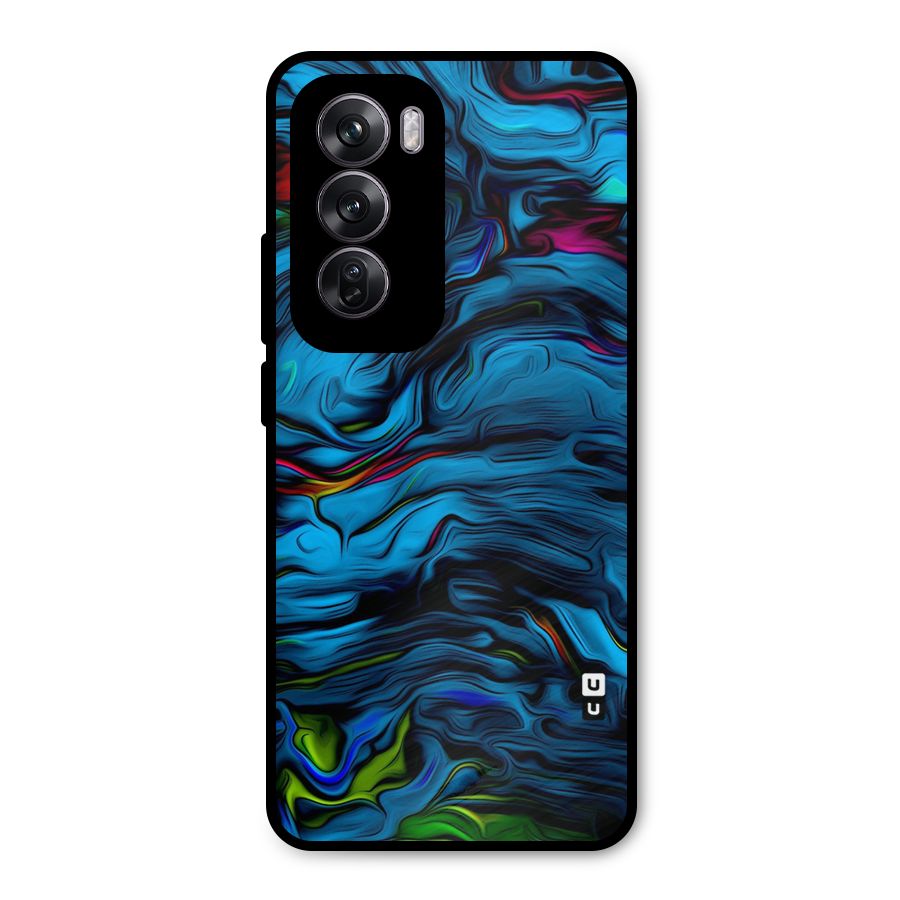 Beautiful Abstract Design Art Metal Back Case for Oppo Reno12 Pro