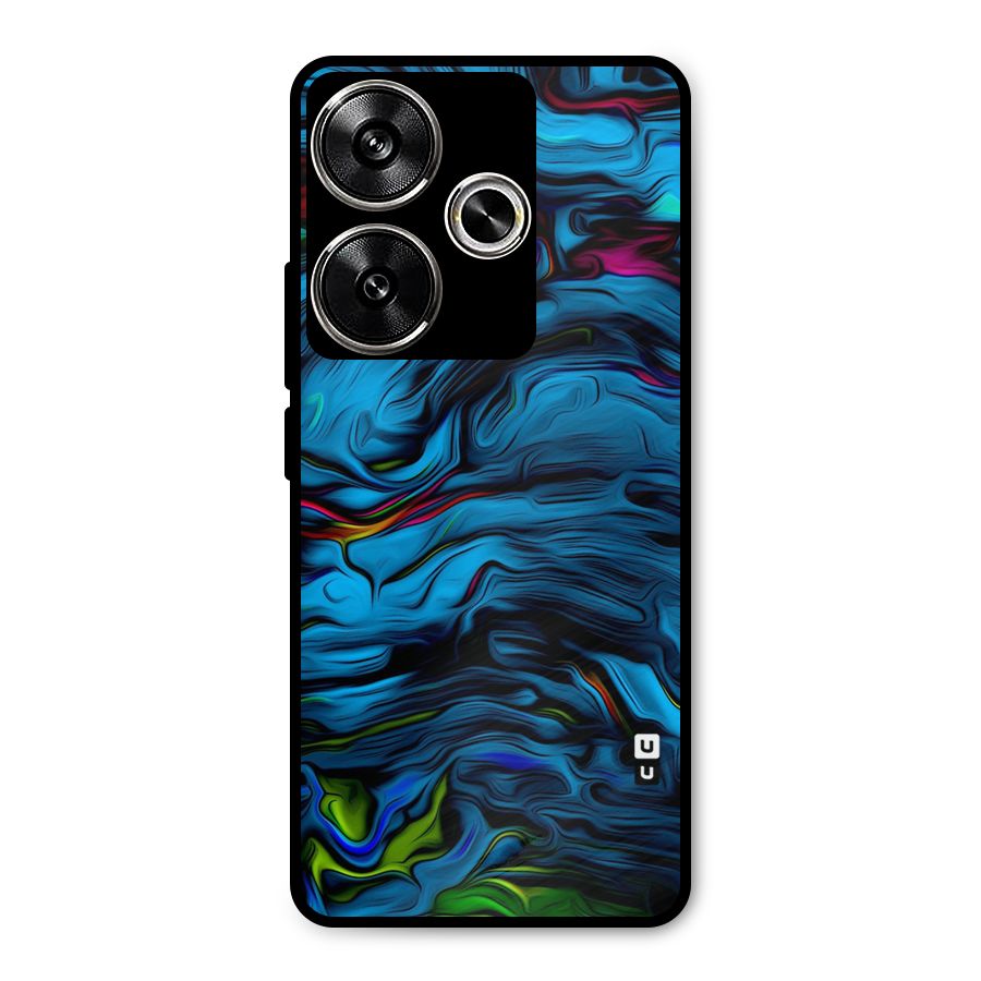 Beautiful Abstract Design Art Metal Back Case for Poco F6