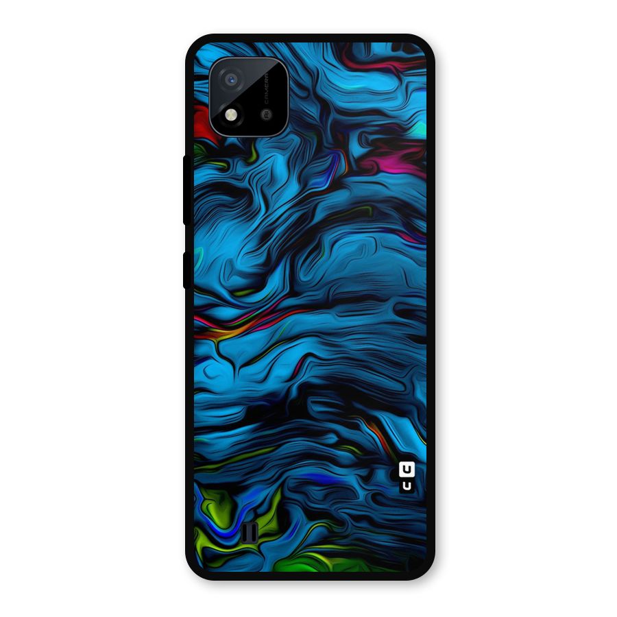 Beautiful Abstract Design Art Metal Back Case for Realme C11 2021