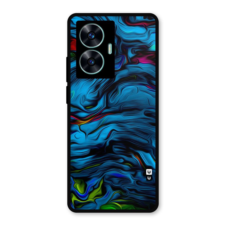 Beautiful Abstract Design Art Metal Back Case for Realme C55