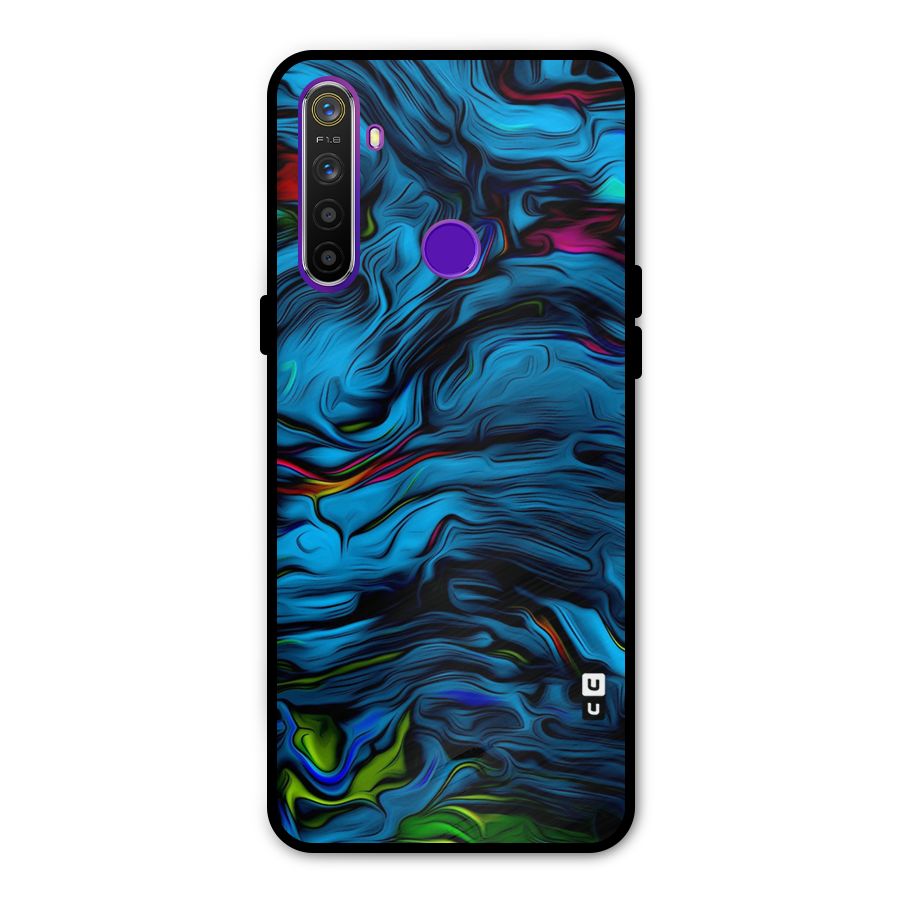 Beautiful Abstract Design Art Metal Back Case for Realme Narzo 10