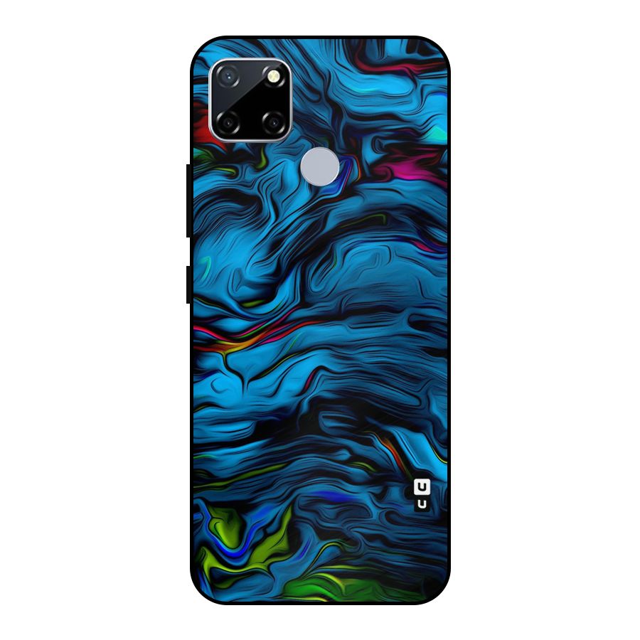 Beautiful Abstract Design Art Metal Back Case for Realme Narzo 20
