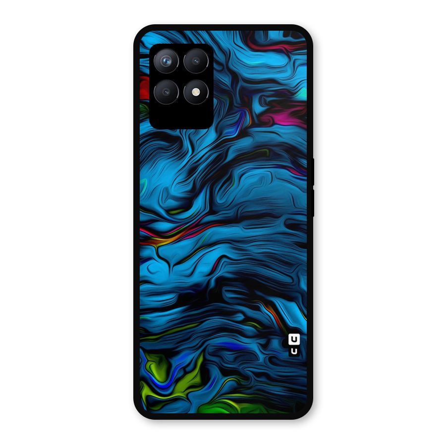 Beautiful Abstract Design Art Metal Back Case for Realme Narzo 50