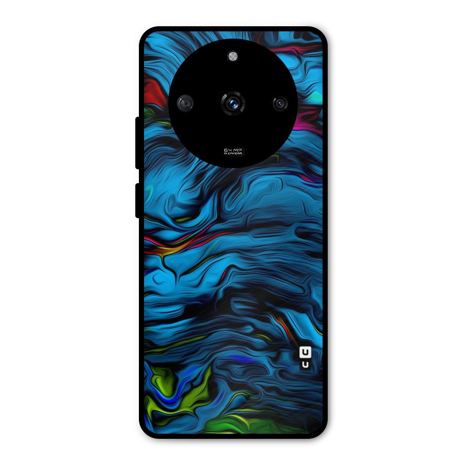 Beautiful Abstract Design Art Metal Back Case for Realme Narzo 60 5G