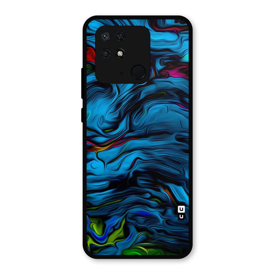 Beautiful Abstract Design Art Metal Back Case for Redmi 10 Power