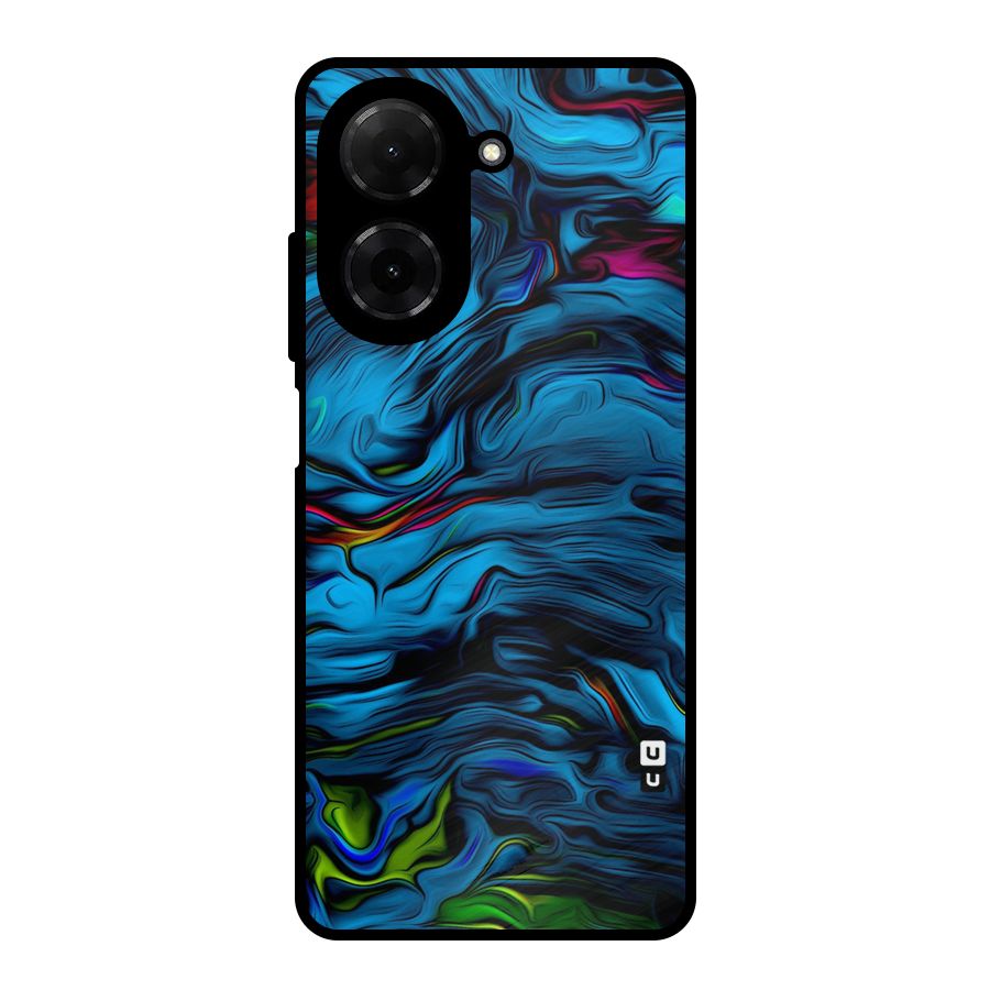 Beautiful Abstract Design Art Metal Back Case for Redmi A5 4G