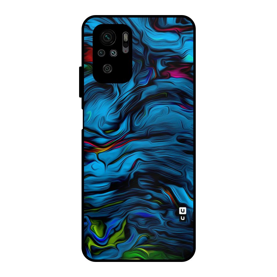 Beautiful Abstract Design Art Metal Back Case for Redmi Note 10S