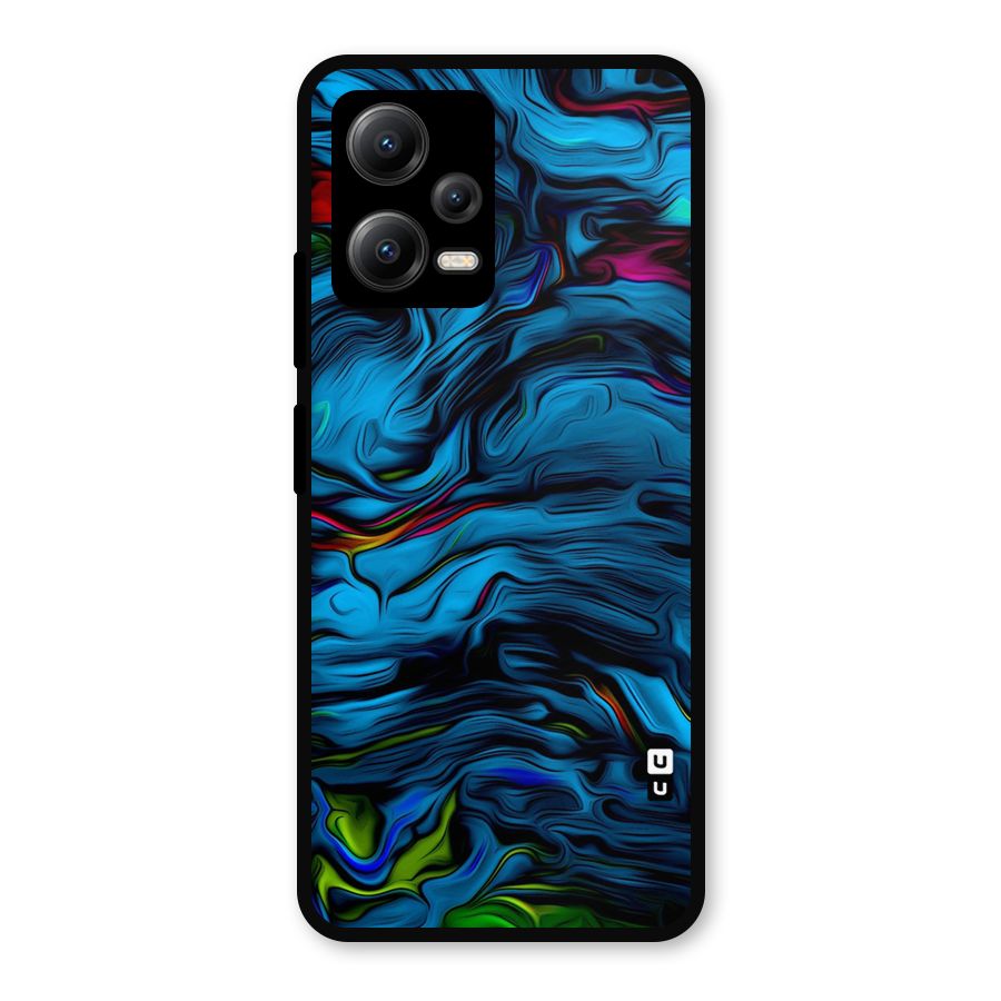 Beautiful Abstract Design Art Metal Back Case for Redmi Note 12 5G