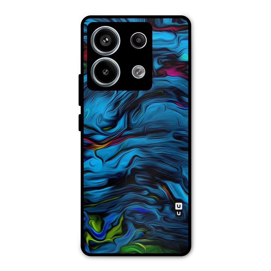 Beautiful Abstract Design Art Metal Back Case for Redmi Note 13 Pro 5G