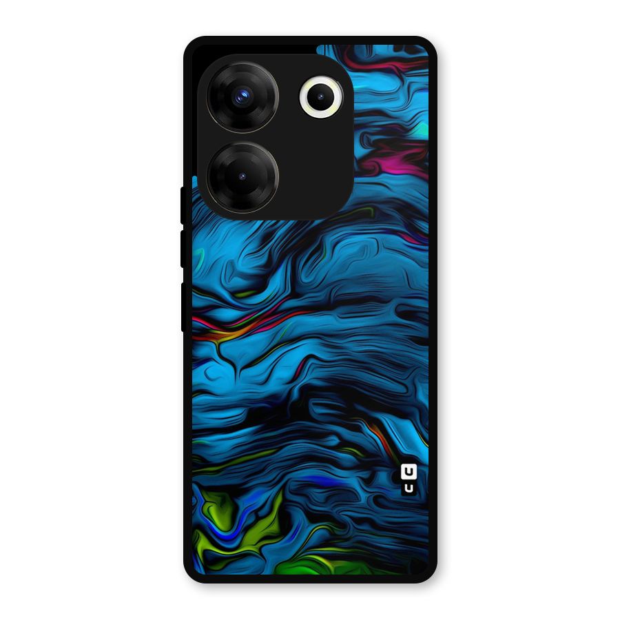 Beautiful Abstract Design Art Metal Back Case for Tecno Camon 20
