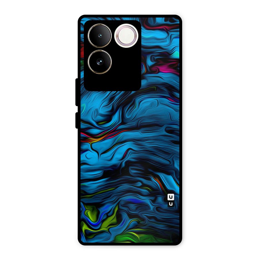 Beautiful Abstract Design Art Metal Back Case for Vivo T2 Pro